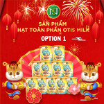 Option 1 - Combo 11 lon hạt toàn phần OTIS Milk