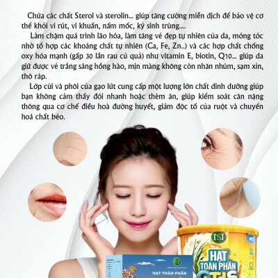 TÁC DỤNG LÀM ĐẸP, CHỐNG LÃO HOÁ TUYỆT VỜI TỪ HẠT TOÀN PHẦN OTIS MILK